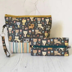 Cattitude Knitting Project Bag by Eleanor Shadow