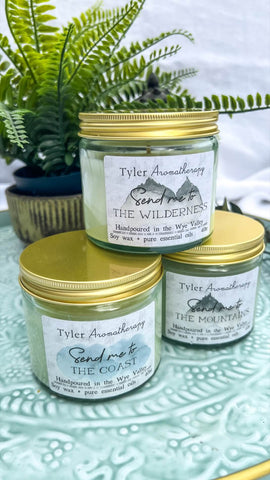 Nature-inspired aromatherapy candles