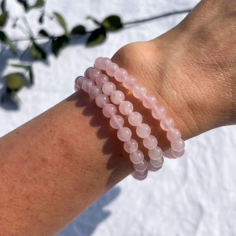 Rose Quartz Crystal Bracelets for Women Rhodonite Bracelet | Etsy Canada | Rose  quartz healing crystals, Crystal healing bracelets, Crystal bracelets