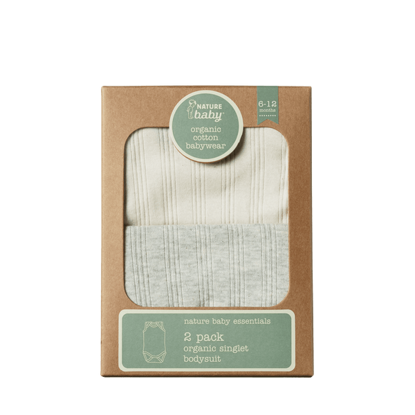 Nature Baby Organic Cotton Drawstring Pants - Grey Marl