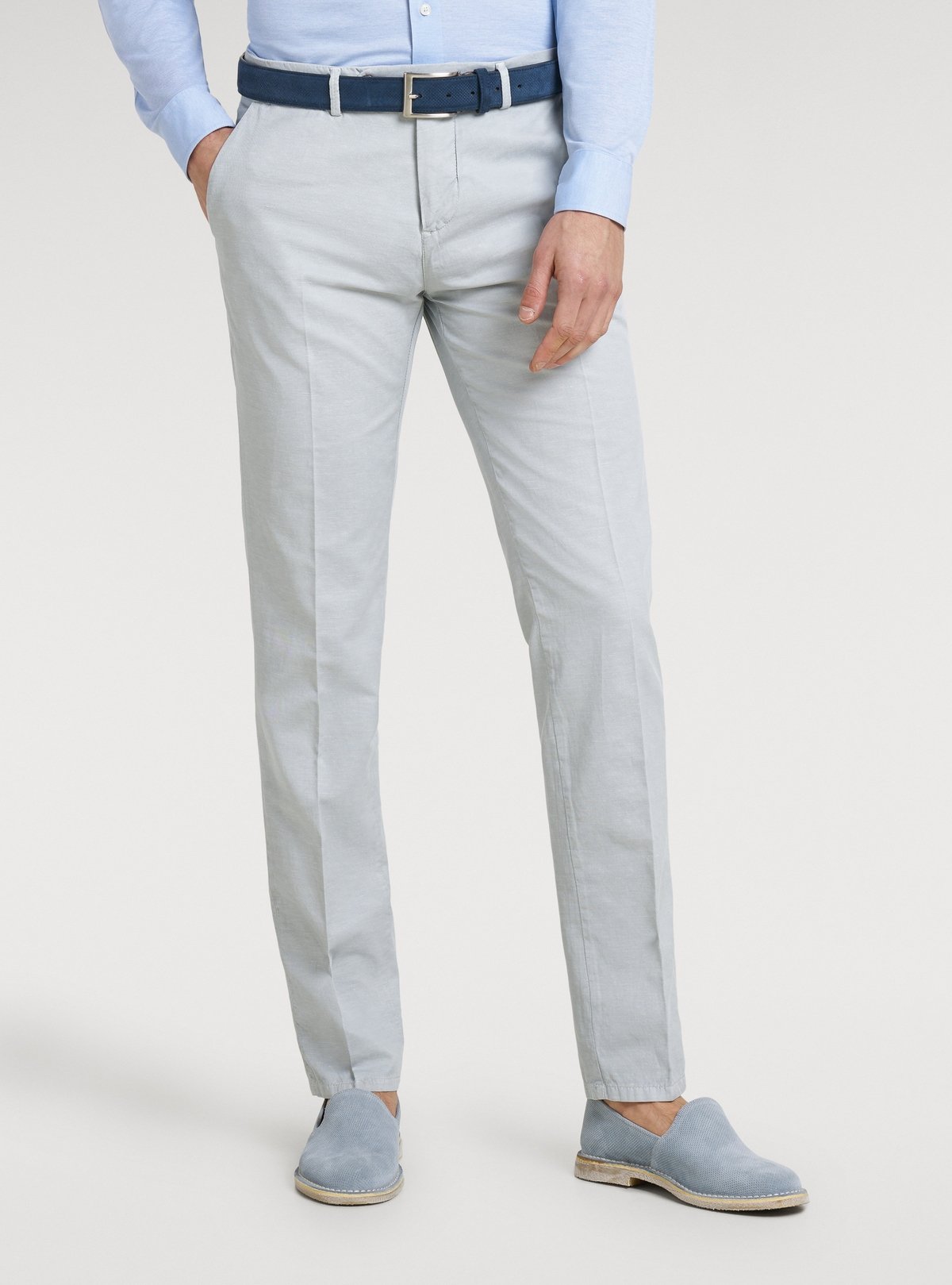 Pantalone chinos misto lino