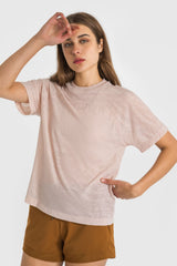 Breathable and Lightweight Short Sleeve Sports Top - Maison Yoga