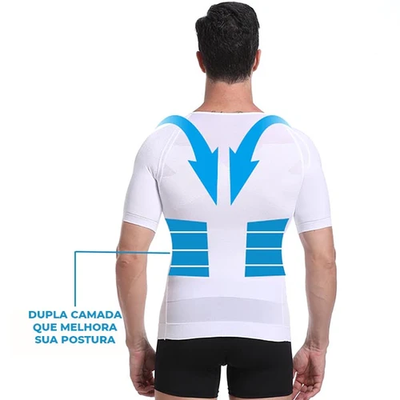 imagem ilustrativa mostrando que a camisa auxilia na melhora da postura