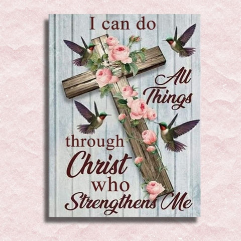 Christ Strengthens Me - Painting by numbers shop