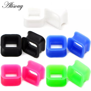 2pcs Square Silicone Comfortable Thin Flared Ear Plugs - Queen Karly