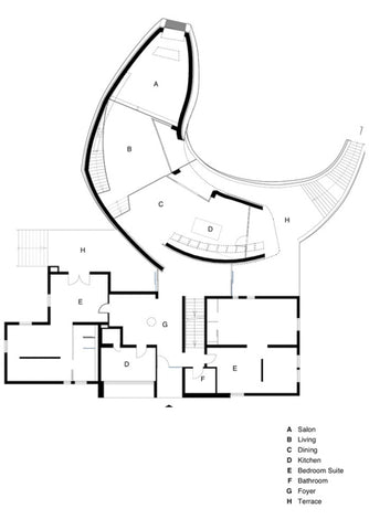 Modern architecture of Casa Son Vida1 site plan - Dilwana - Botswana online shop