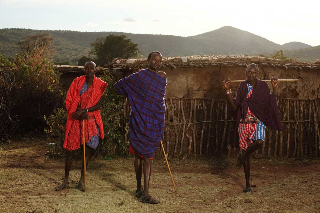 Southern African-Three man with Sticks