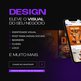 Imagem de serviços de design identidade visual banners flyers logo e social midia rawart 