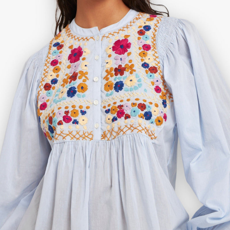 exegese toon Buiten Antik Batik - Leny geborduurde blouse - Shestories.nl – She Stories