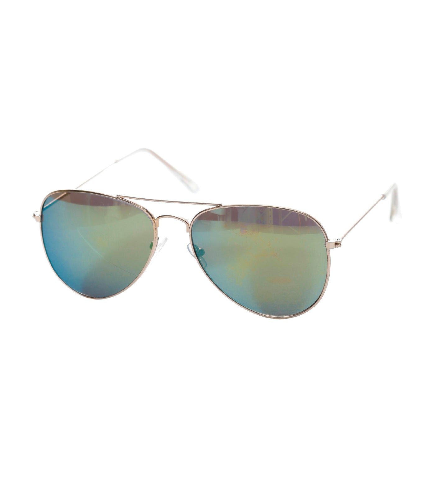 Aviator, Rose Gold/Teal Green