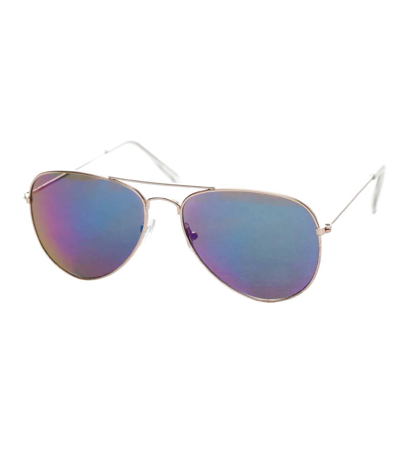 Aviator, Rose Gold/Purple Blue