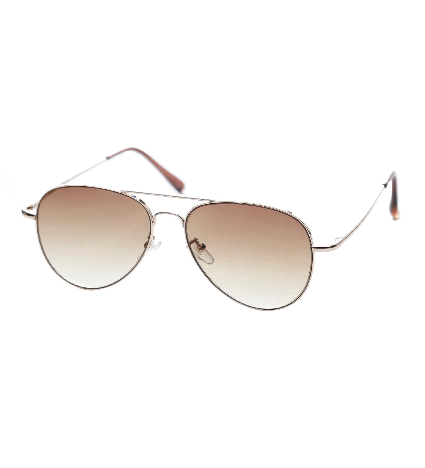 Aviator, Rose Gold/Brown Split