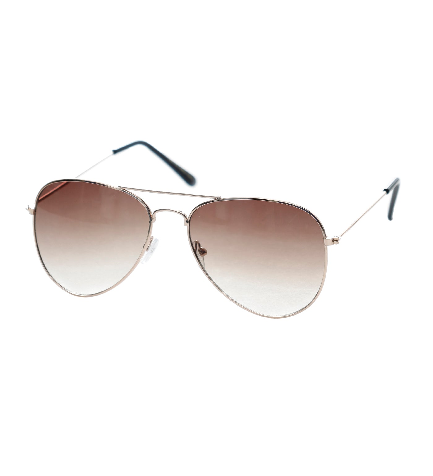 Aviator, Rose Gold/Brown Fade