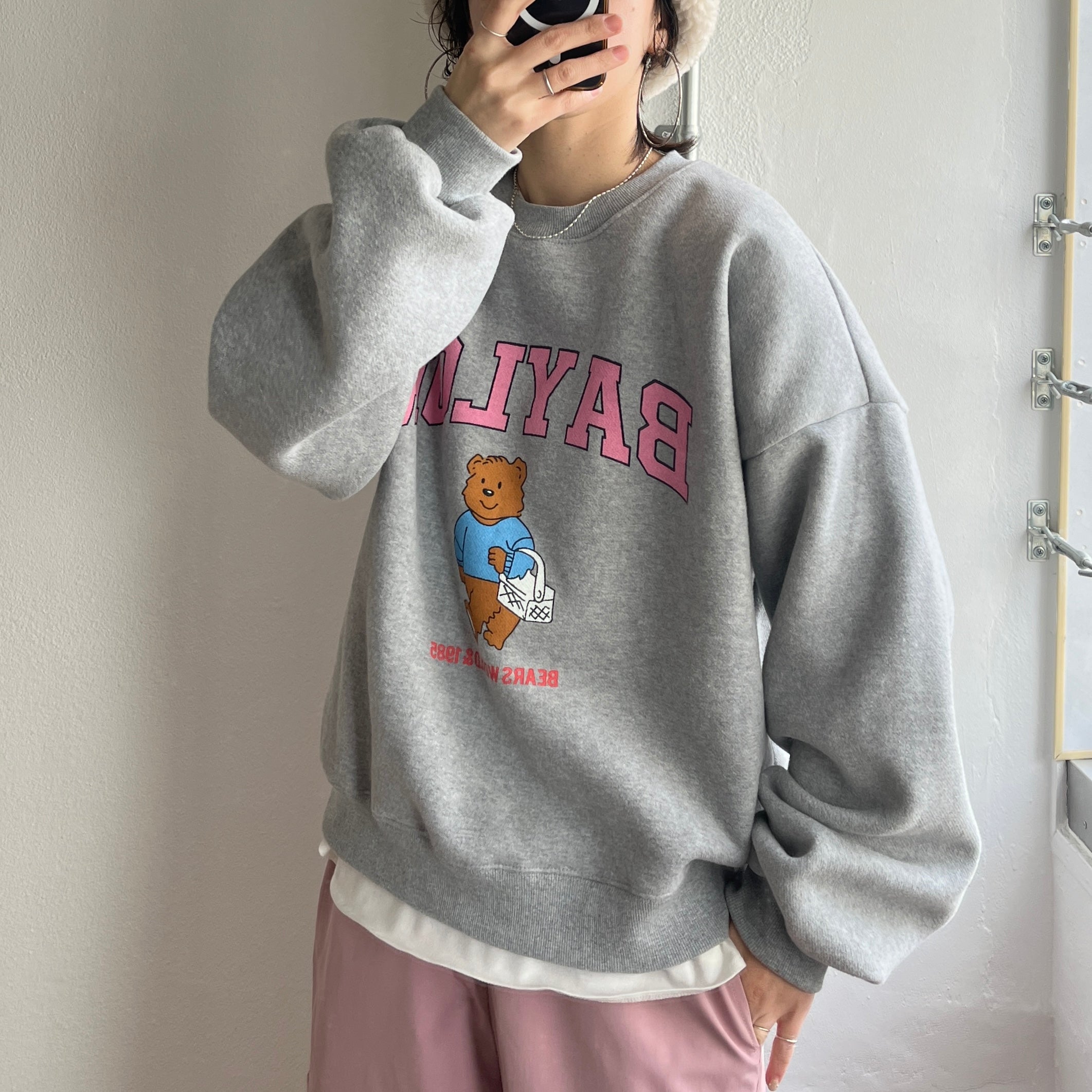 shopping bear sweat / gray | wee9s | ウィークス オフィシャル通販サイト