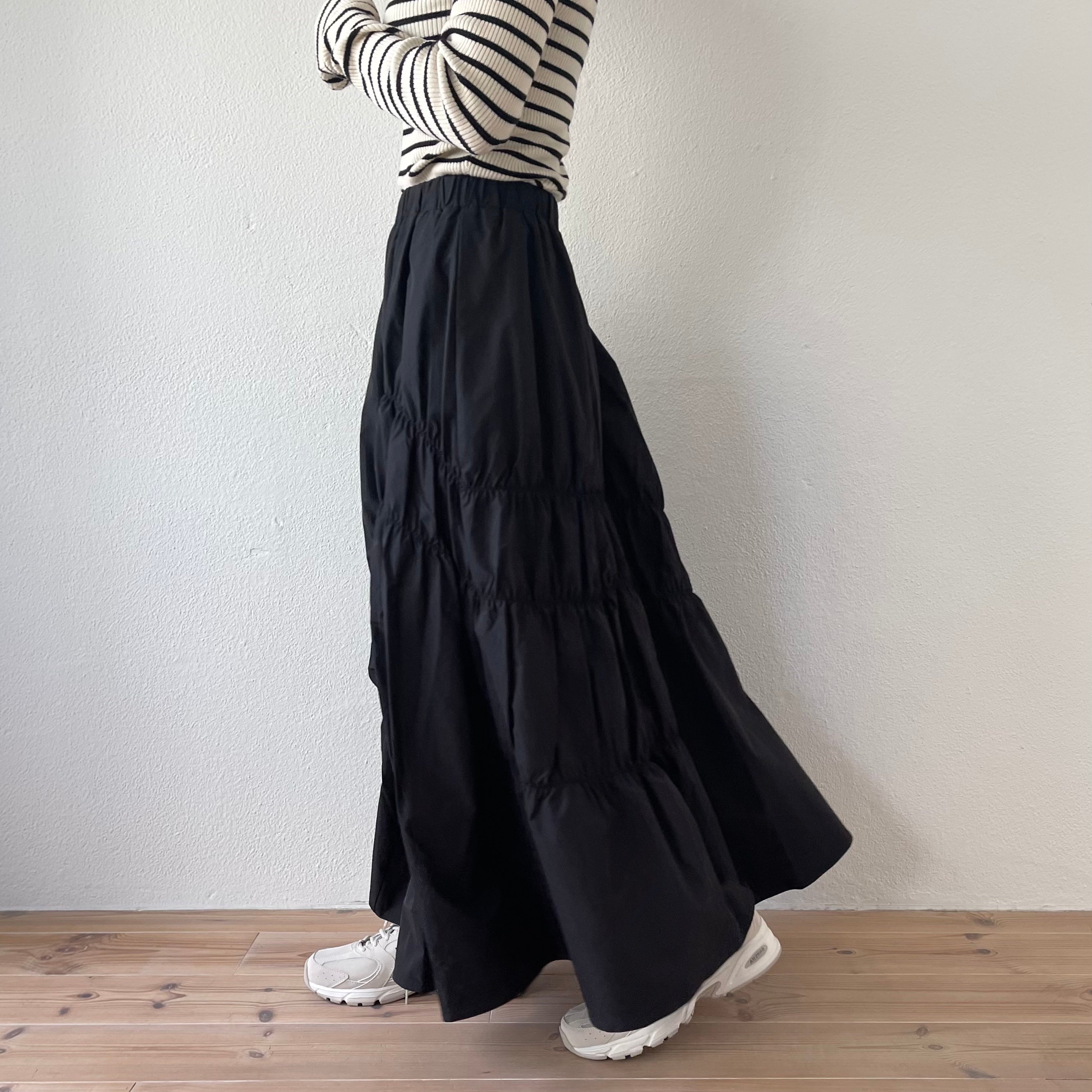 ブランド品専門の スカート Gather maxi skirt (ギャザーマキシ ...