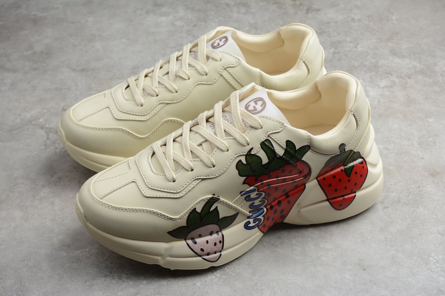 gucci shoes with strawberries