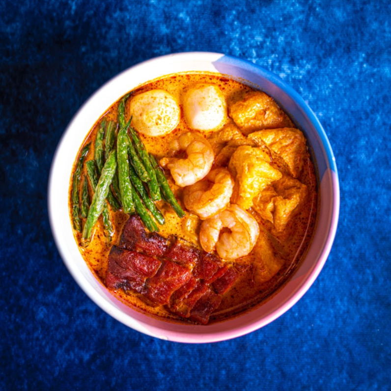 Image of Prawn and Pork Curry Laksa - 咖哩叻沙