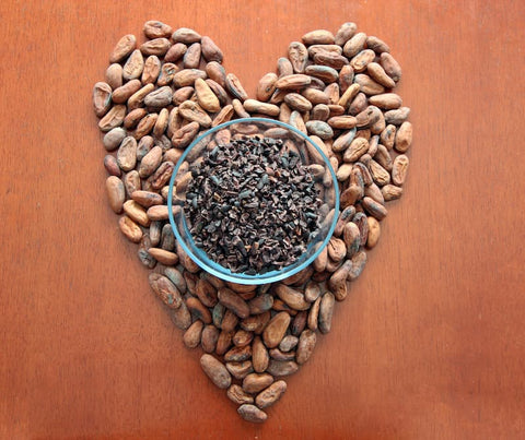 Cacao bean heart