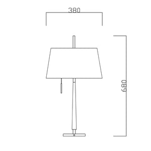 Size description - GA6 table lamp