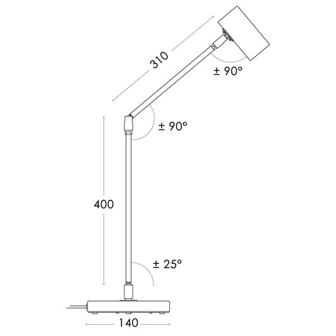 Minipoint table lamp drawing