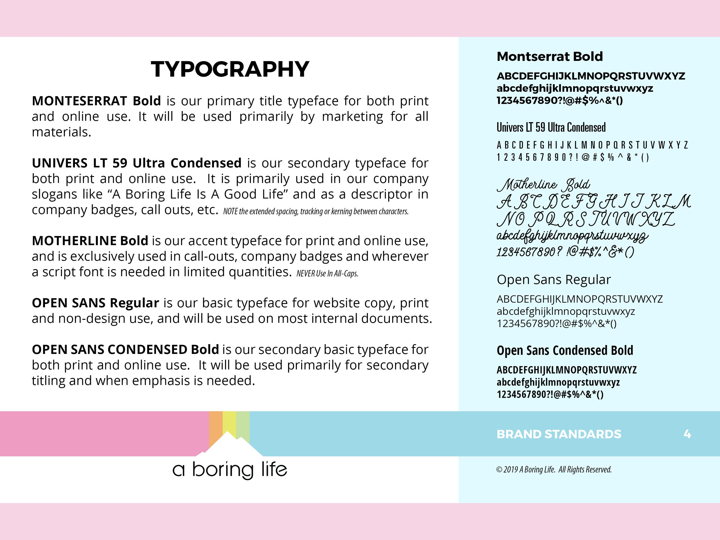 Brand Font Standards