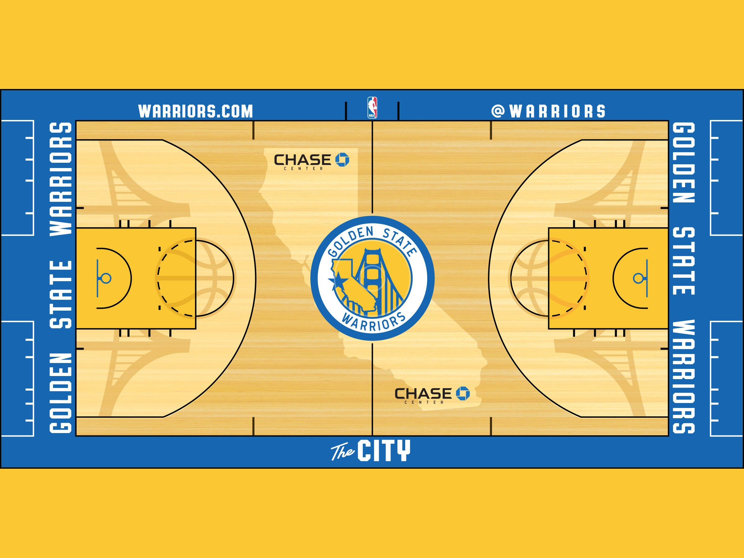 Golden State Warriors court rebrand