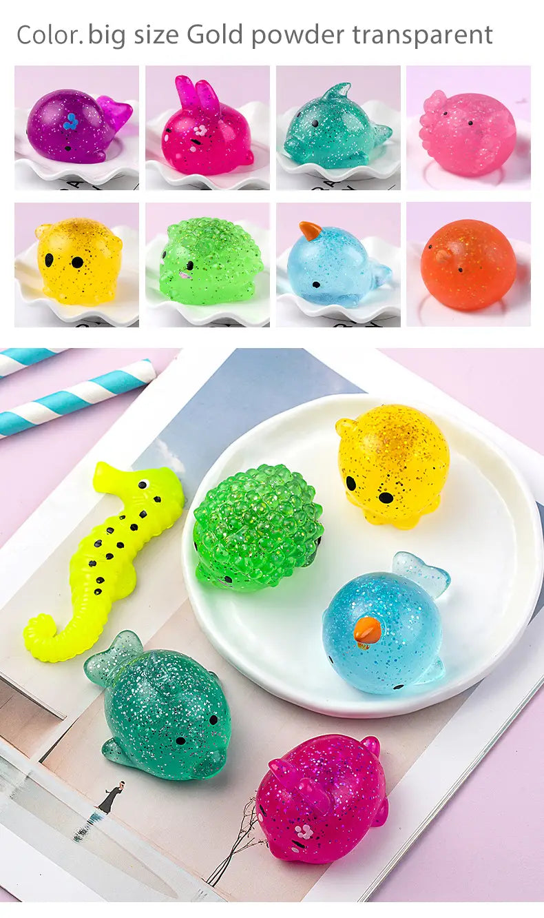 Jouets Squishy Colorés Mochi Squishies