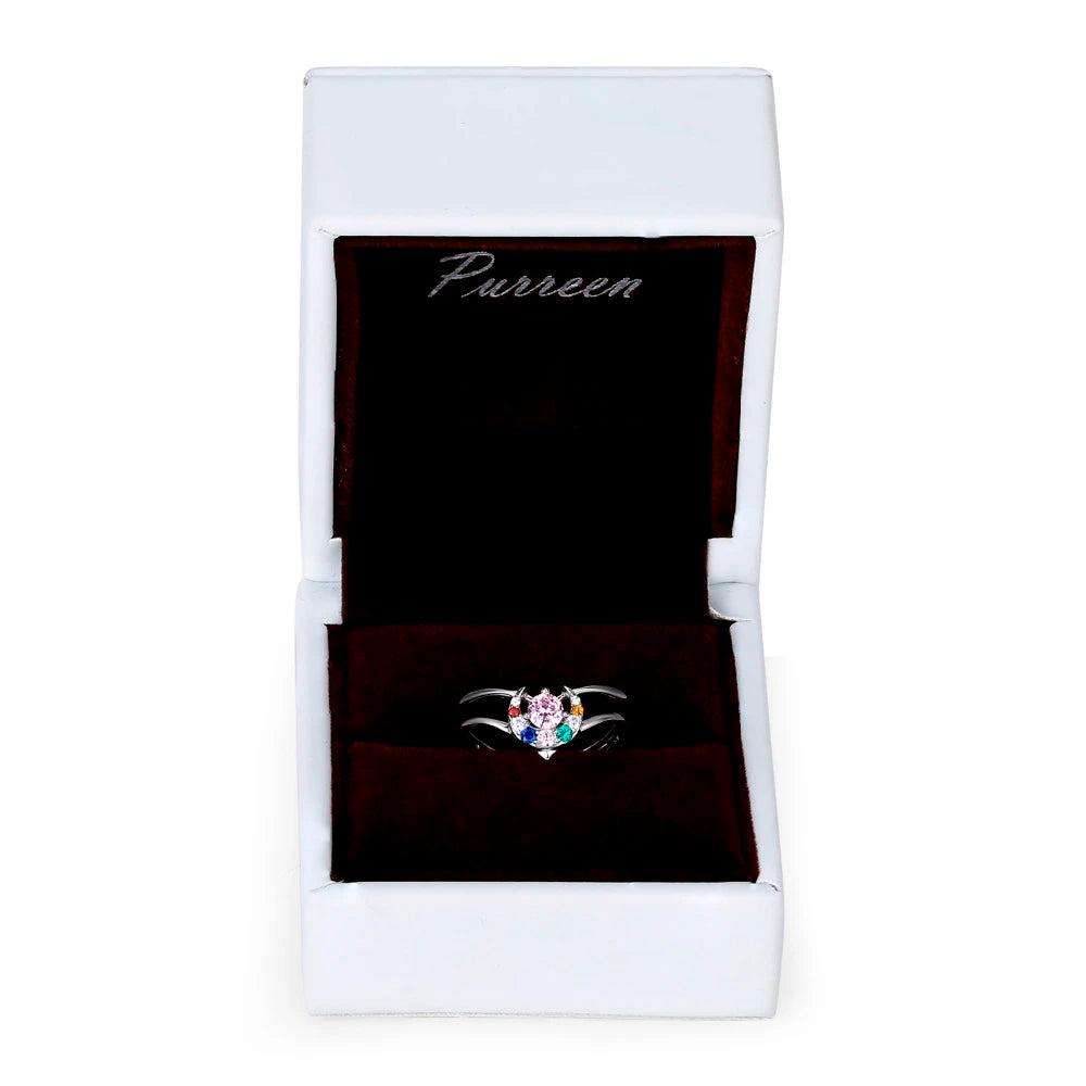 Bague Argent 925 Lune Diamant Sailor Moon