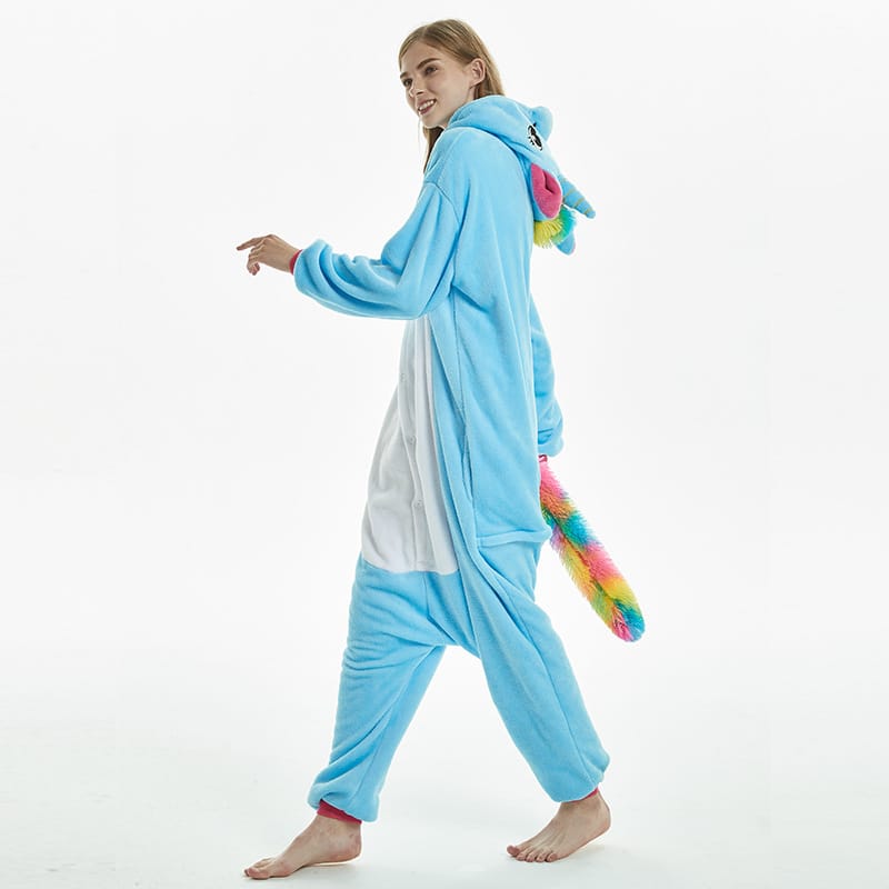 Combinaison Pyjama Licorne bleue pour femmes