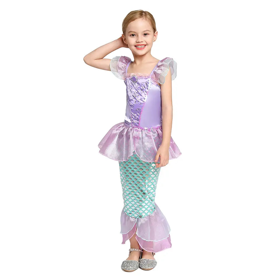 Costume de Cosplay sirène Ariel pour filles