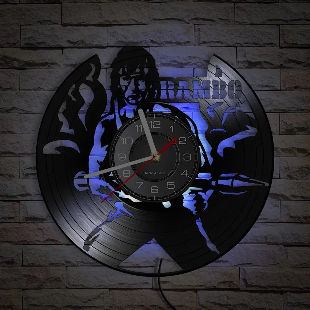 Horloge Murale Film Rambo LED