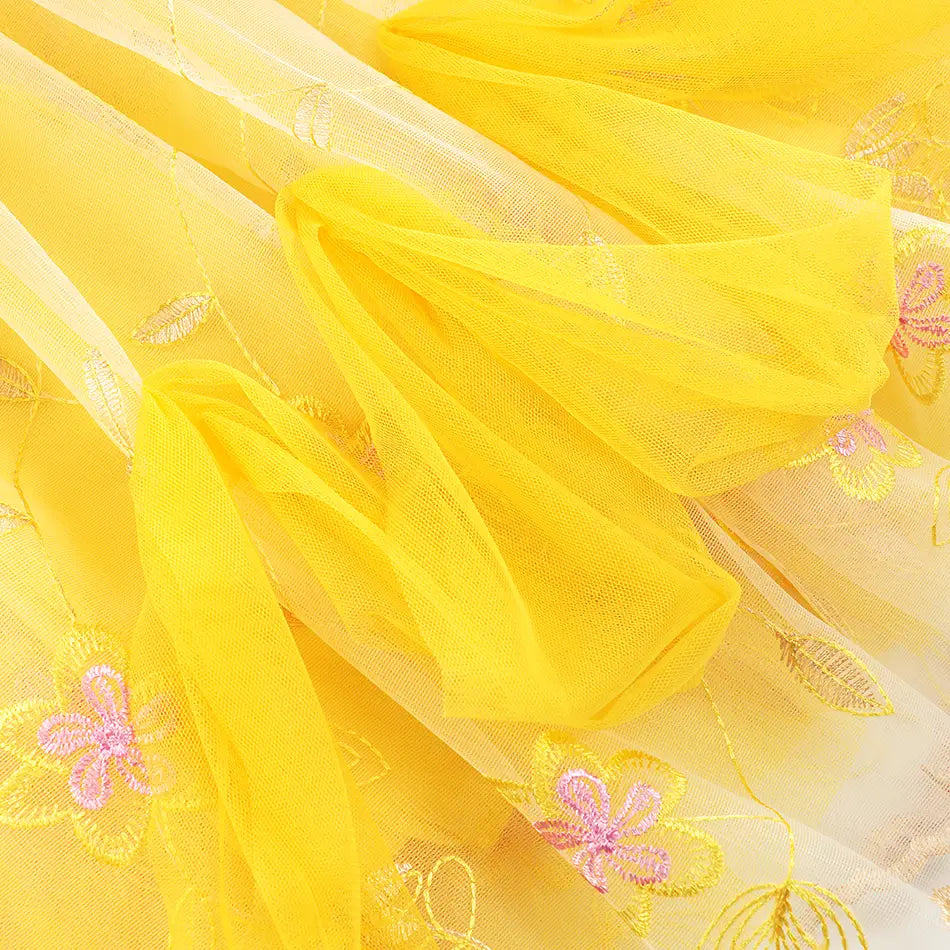 Belle robe Cosplay Tenue de bal florale pour filles