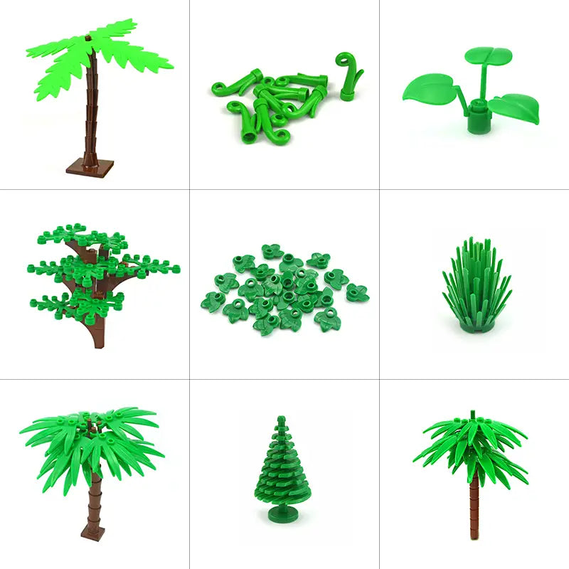 Accessoires Lego de construction Plantes Arbres