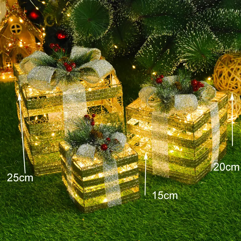 Boîte-cadeau Led décoration de noël