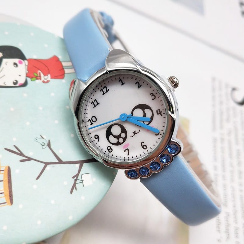 Montre-bracelet Quartz Chat Kawaii pour enfant