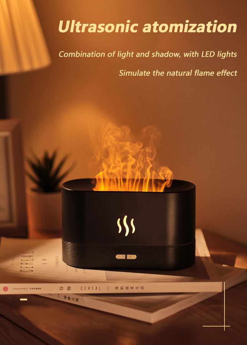 Diffuseur d’huile essentielle USB Simulation flammes