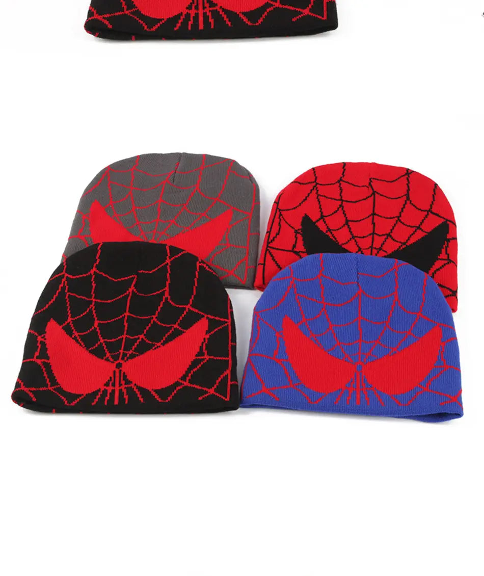 Bonnet épais en laine Spiderman pour enfants