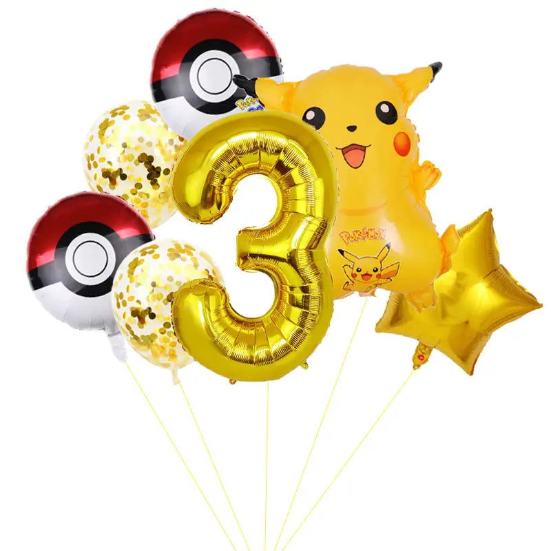 Ballon Pokémon Pikachu Décoration Anniversaire