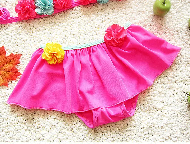 Maillot de bain 2 pièces Fleurs pour filles