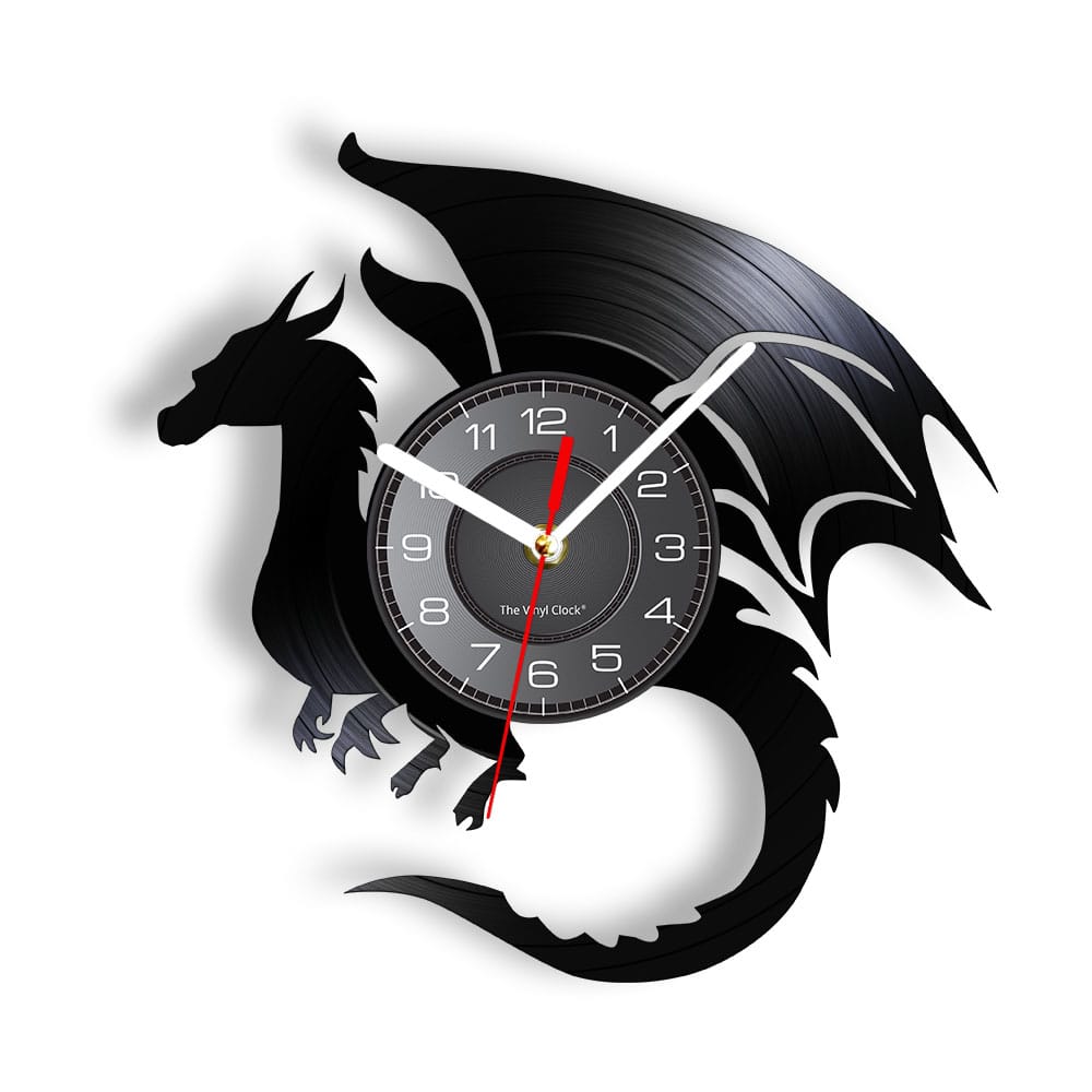 Horloge murale Dragon volant LED