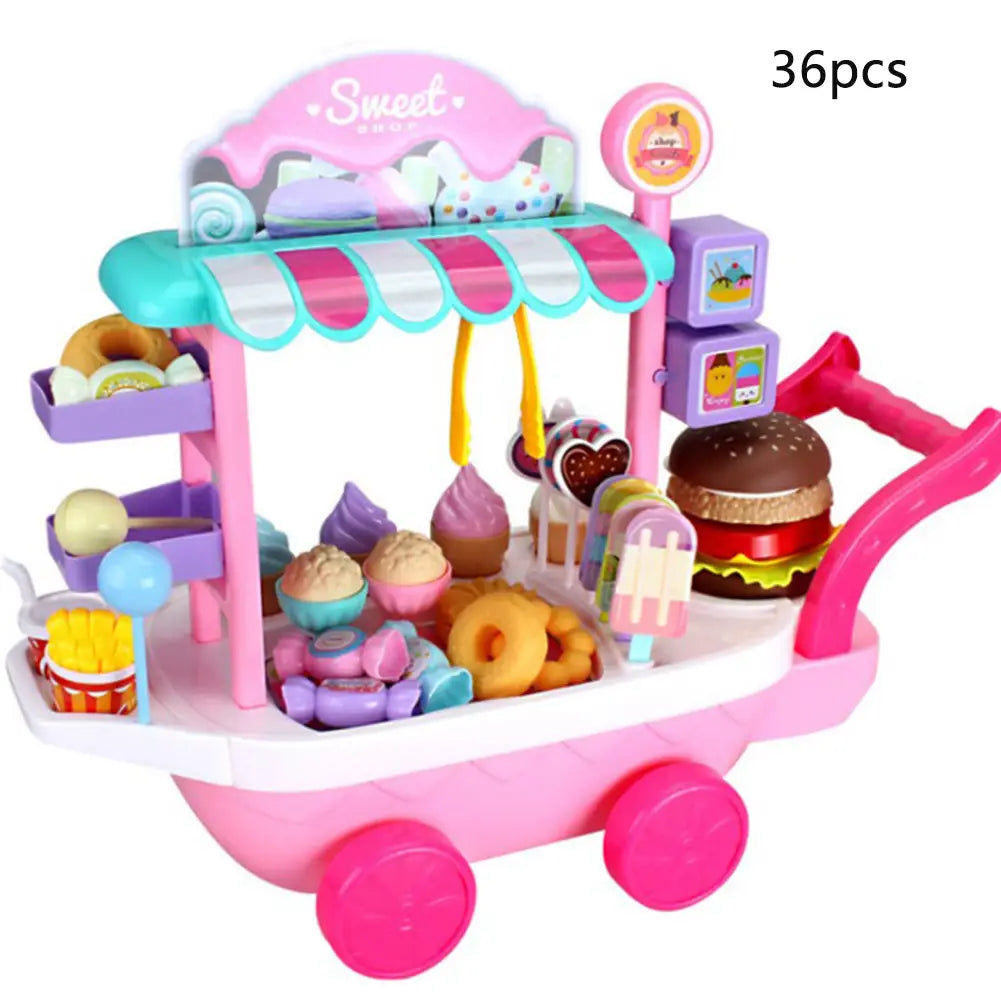 Chariot de bonbons en plastique pour enfants