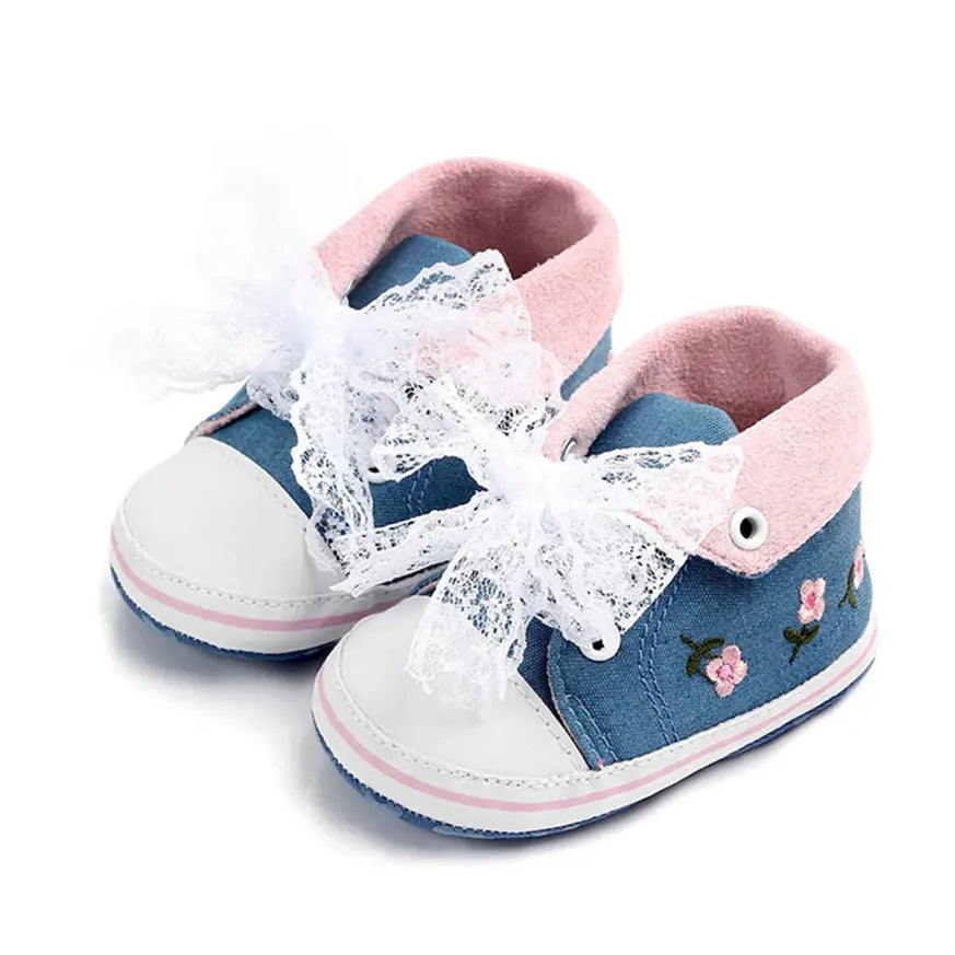 Chaussures brodée pour bébé fille