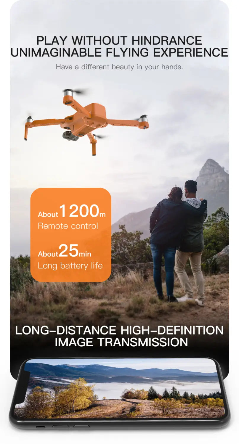 Drone GPS Professionnel Camera HD 8K 1.2km