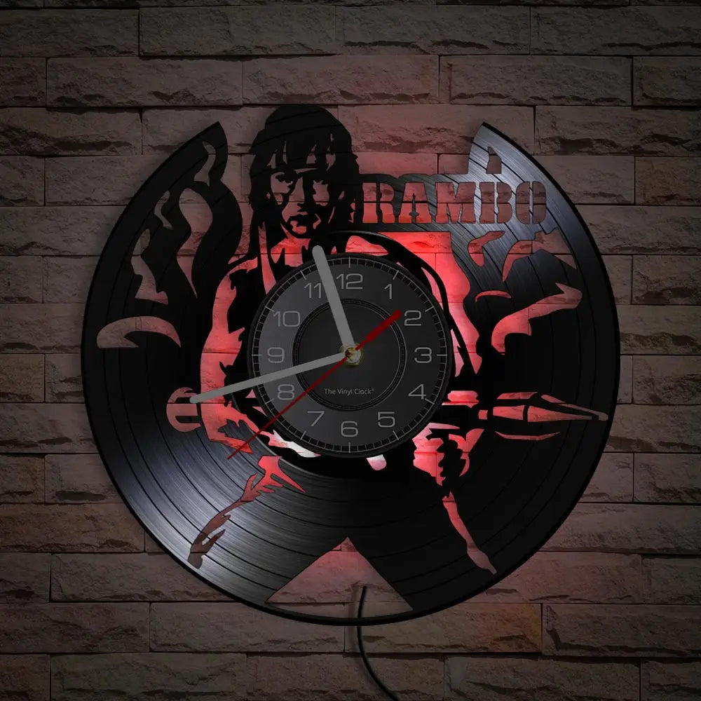 Horloge Murale Film Rambo LED