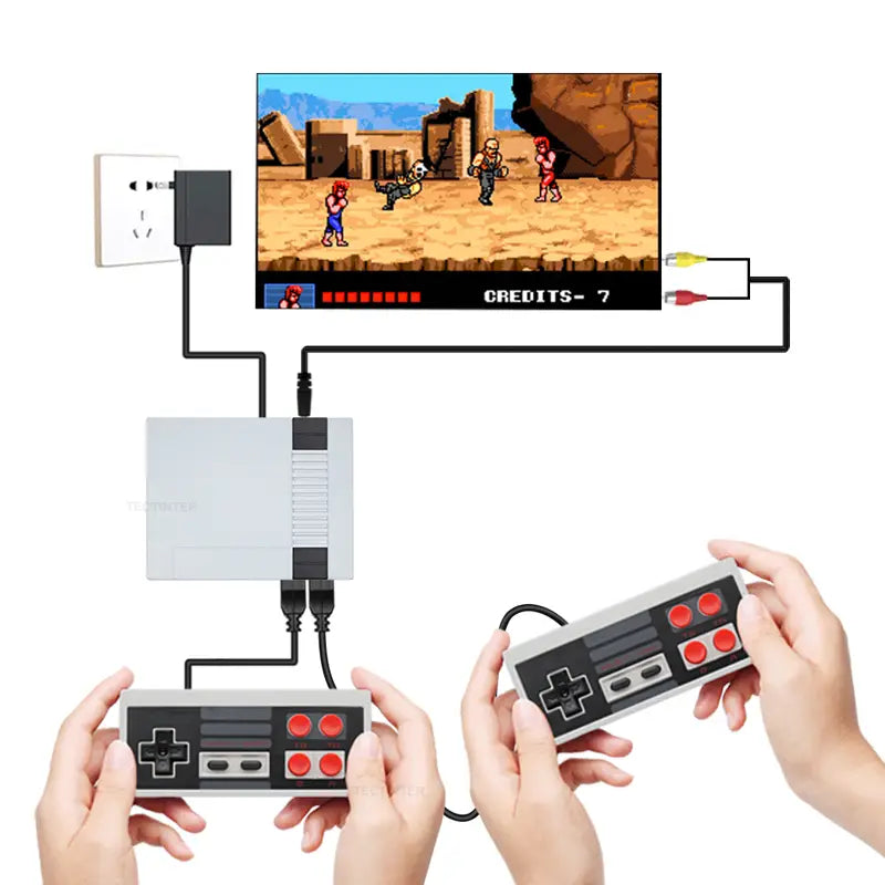 Console Retrogaming Avec 620 Jeux NES pour TV 4K TV HDMI