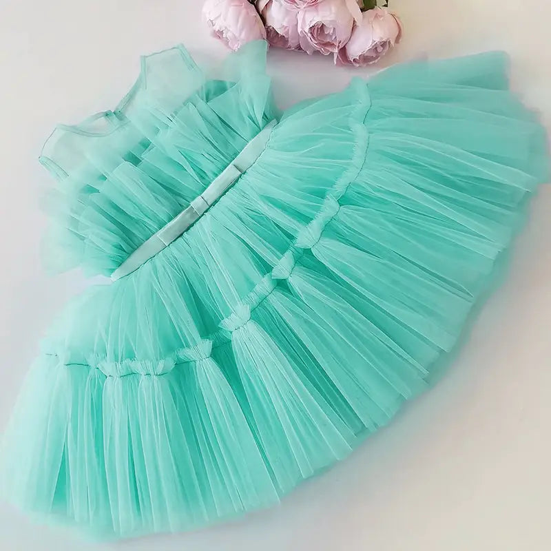 Robe Tutu de princesse en dentelle pour filles