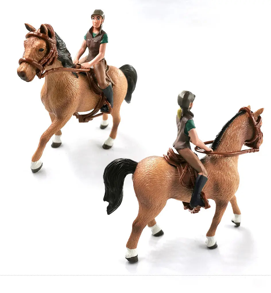 Petite Figurine Cavalier Cheval