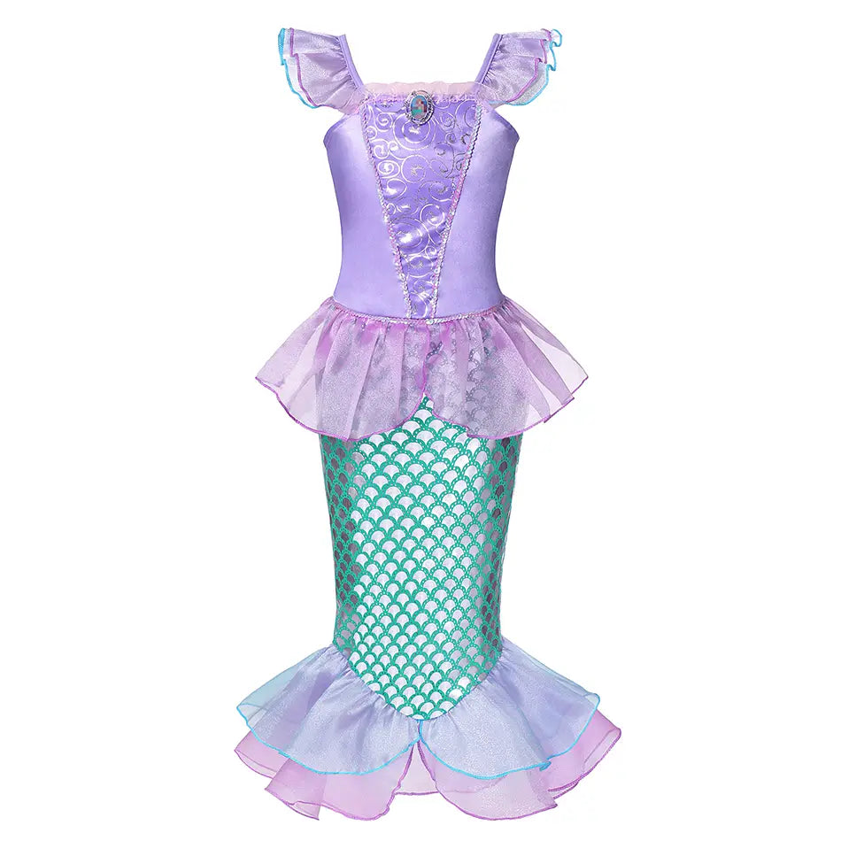 Costume de Cosplay sirène Ariel pour filles