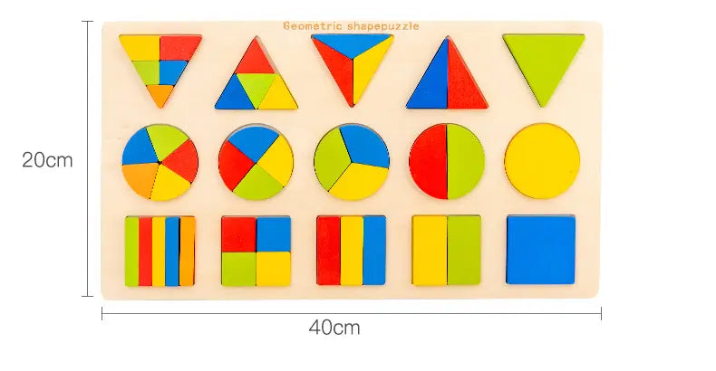 Planche de formes géométriques Montessori