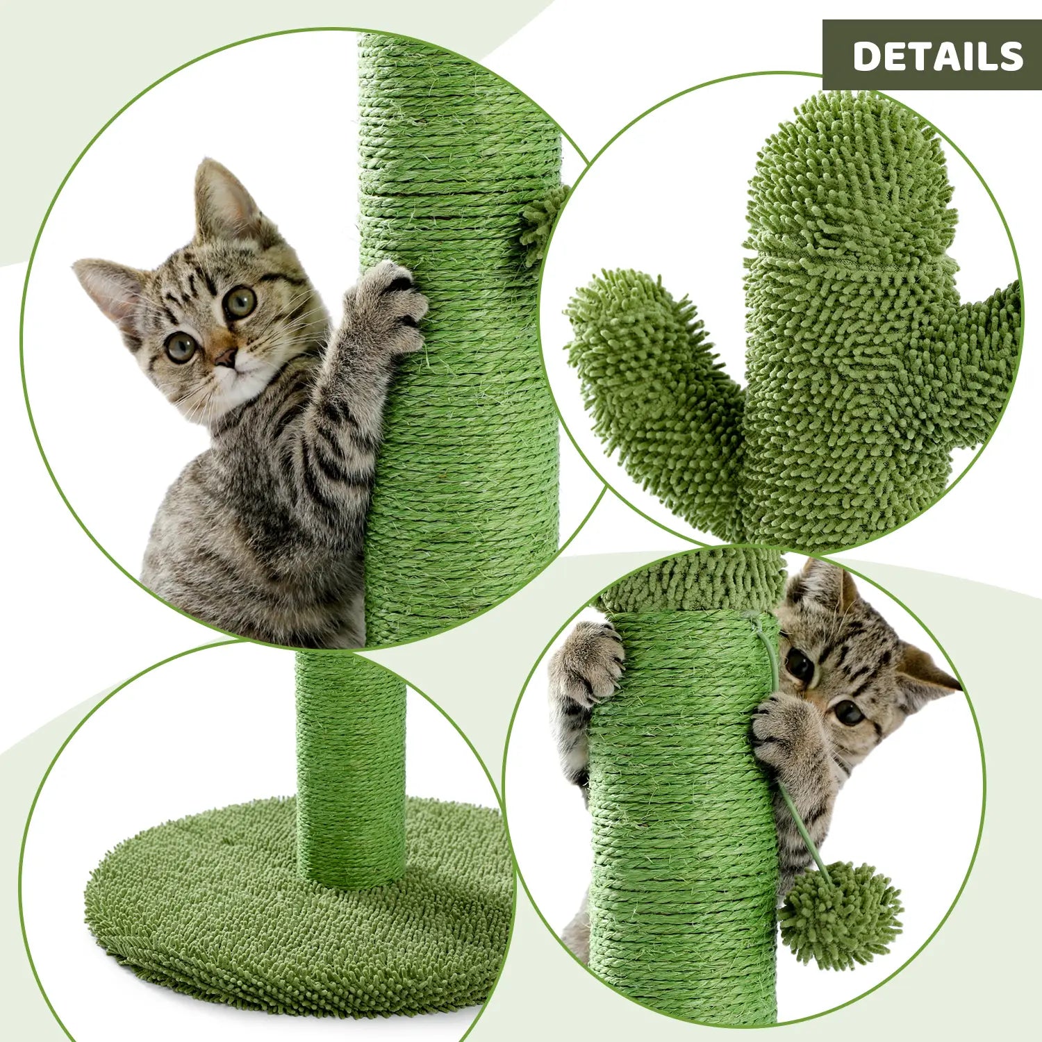 Jouet Arbre à chat en forme de Cactus